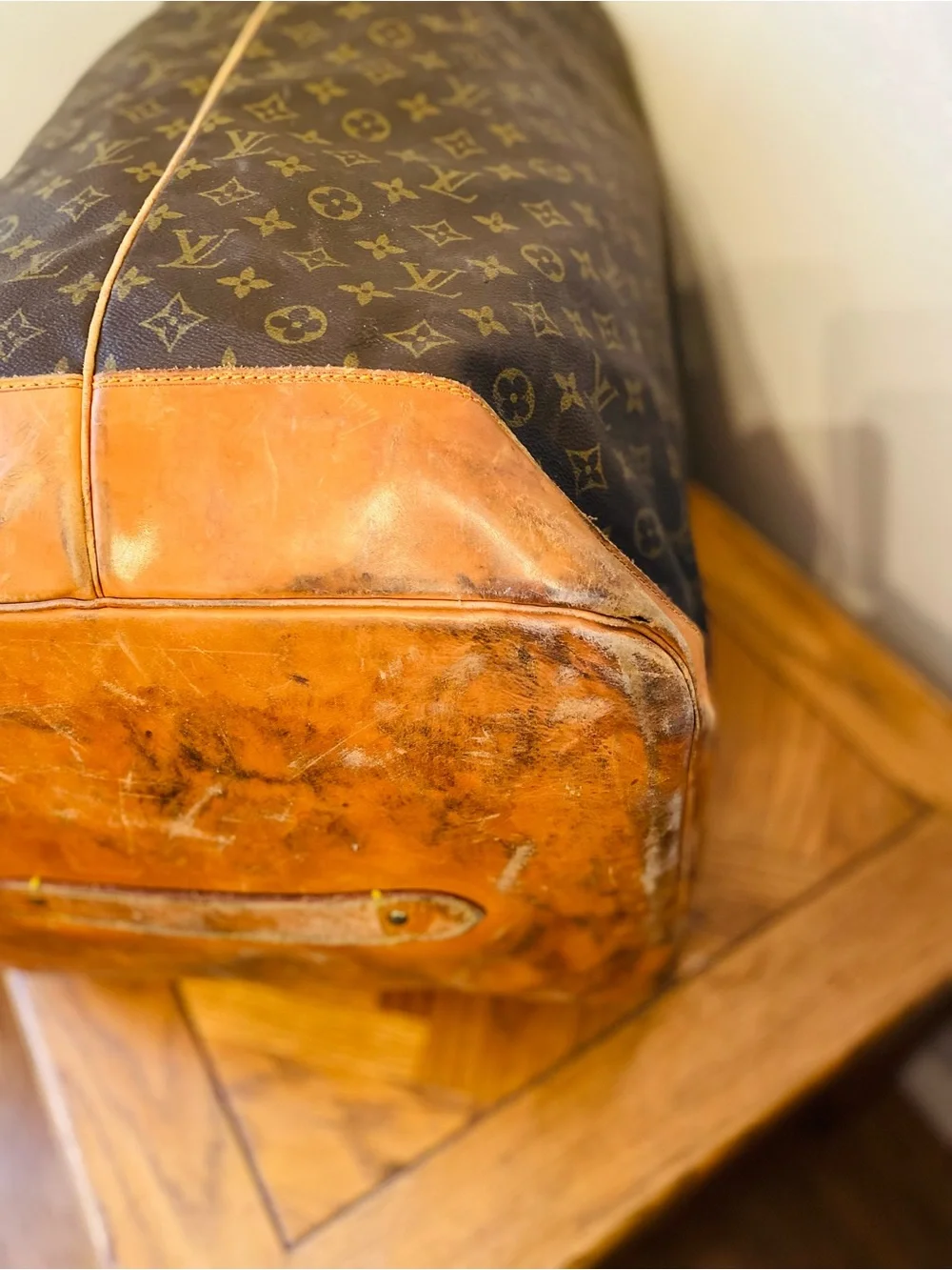 Vintage Louis Vuitton Monogram Canvas Marin Duffel Bag - Brown & Tan